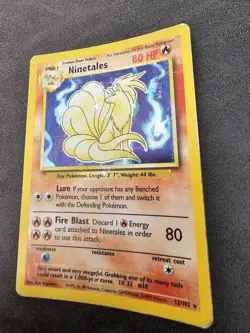 Pokemon TCG Ninetales Base Set 12/102 Holo Rare Heavy Play HP - Image 2