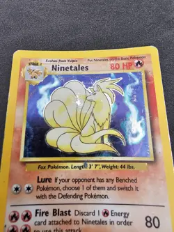 Pokemon TCG Ninetales Base Set 12/102 Holo Rare Heavy Play HP - Image 3