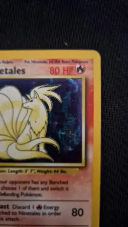 Pokemon TCG Ninetales Holo Rare Card Base Set 12/102 LP - Image 3