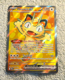 Meowth ex 107/088 Full Art Ultra Rare Holo - Pokemon Perfect Order - English - Image 3