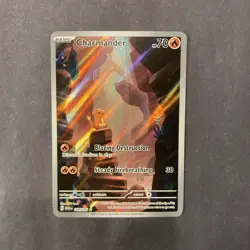 Pokemon TCG Charmander 168/165 Sv: Scarlet & Violet 151 EN Illustration Rare - Image 1