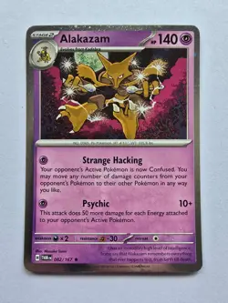 Alakazam 082/167 Comsos Holo Twilight Masquerade - Pokemon TCG Card - Image 1