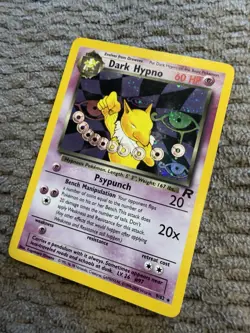 90’s Pokemon Dark Hypno Team Rocket Holo Rare 60 HP Wizards of the Coast 9/82 - Image 3