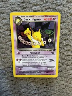90’s Pokemon Dark Hypno Team Rocket Holo Rare 60 HP Wizards of the Coast 9/82 - Image 5