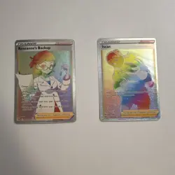 Pokemon: Trainer Rainbow SR Cards Roseanne's Backup 180/172 & Iscan 207/196 - Image 1