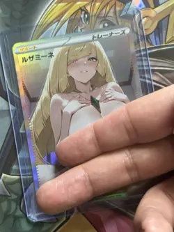 Pokemon Lusamine Lewd Anime Waifu Custom DIY Trainer Art Pokemon card - Image 3