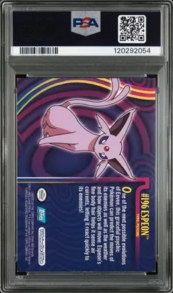 PSA 7 2001 TOPPS POKEMON JOHTO LEAGUE CHAMPIONS #196 ESPEON POP 5 - Image 2