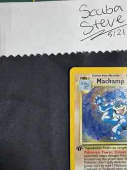Pokemon Base Set Machamp Holo Rare 1st Edition NM-Mint - Image 3