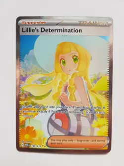Pokemon TCG Lillie's Determination 184/132 SIR Mega Evolution NM - Image 1