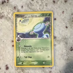 Pokemon TCG Wooper 71/101 Delta Species Basic 40 HP Regular Tail Slap 20 Card - Image 1