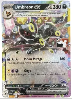 Umbreon ex 060/131, NM Holo Stamped Promo, Prize Pack Series 7, Pokemon Play! - Image 1