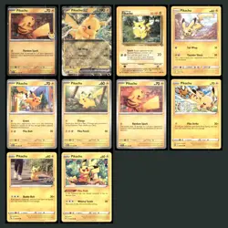 10x Pikachu Lot 051/162 SV Temporal Forces Pokemon Cards Collection Set TCG - Image 1