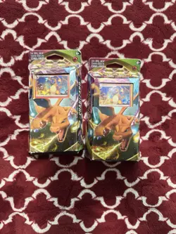 (2) POKEMON TCG Sword & Shield Vivid Voltage Charizard Theme Deck!!!! - Image 1