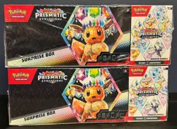2x Pokemon PRISMATIC EVOLUTIONS Sam's Club Surprise Box-Booster Bundle Lot of 2 - Image 1