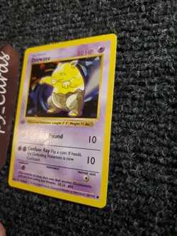 Pokemon Drowzee 1st Edition Base Set 49/102 Shadowless MP - Image 2