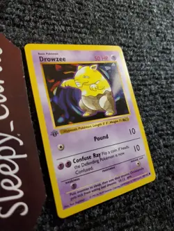 Pokemon Drowzee 1st Edition Base Set 49/102 Shadowless MP - Image 3