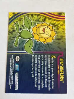 Sunflora Topps Pokemon TV Animation Edition Johto League Champions #192 2001 NM - Image 2