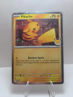 Pikachu Pokemon Day 2026 051/162 30th Anniversary Promo Pokemon TCG MINT - Image 1