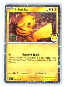 Pikachu Pokemon Day 30th Anniversary Cosmos Holo #051/162 Near Mint or Better - Image 1