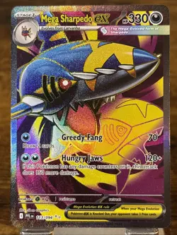 Pokemon TCG Mega Sharpedo EX 113/094 Phantasmal Flames NM - Image 1