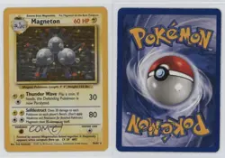 Magneton Holo Pokemon Base Set #9 1999 - Image 3