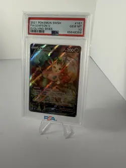 2021 Pokemon Leafeon V 167/203 Evolving Skies Alt Art PSA 10 Ultra Rare Gem Mint - Image 1