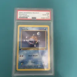 2000 POKEMON ROCKET 1ST EDITION 68/82 SQUIRTLE PSA 10 - Image 1