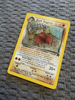 90’s Pokemon Dark Dugtrio Team Rocket Holo 50 HP Wizards of the Coast 6/82 - Image 2