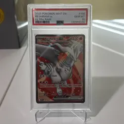 2025 POKEMON WHT EN-WHITE FLARE ULTRA RARE #158 RESHIRAM EX PSA 10 - Image 1
