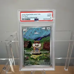 2025 POKEMON WHITE FLARE EN PATRAT ILLUSTRATION RARE 152/086 - MINT - PSA 9 - Image 1