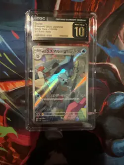 Dewott Pokemon 2025 Japanese White Flare 103/086 Art Rare Holo CGC Pristine 10 - Image 1