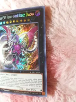 Yu-gi-oh Number C92: Heart-eartH Chaos Dragon BLAR-EN069 Secret Rare 1st Edition - Image 3