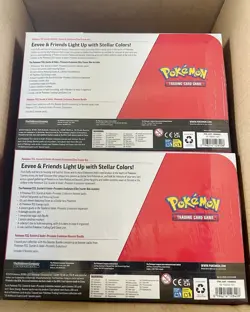 Pokemon TCG Prismatic Evolutions ETB Booster Bundle Costco 2-Pack NEW Sealed x2 - Image 2