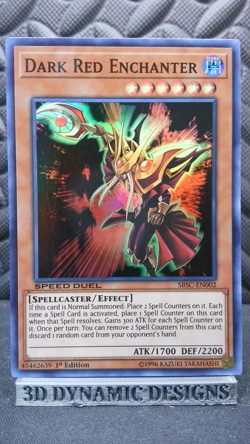 | Yugioh Dark Red Enchanter SBSC-EN002 1st Edition NM 🔥 | - Image 1