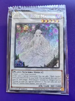 *SEALED & CRIMPED* Garden Rose Maiden Secret Rare LDS2-EN113 Yugioh - Image 1