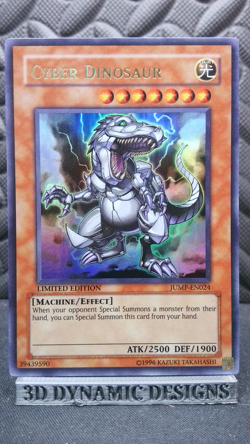 | Yugioh Cyber Dinosaur JUMP-EN024 Ultra Rare Shonen Jump Promo NM/VLP 🔥 | - Image 1
