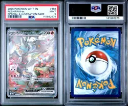 2025 Pokemon White Flare Reshiram EX Special Illustration Rare PSA 9 #166 SIR - Image 3