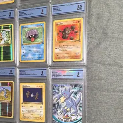 Pokemon TCG Graded Card Lot Fossil Base Jungle Rocket Blastoise Meowth 20 Cards - Image 2