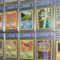 Pokemon TCG Graded Card Lot Fossil Base Jungle Rocket Blastoise Meowth 20 Cards - Image 3