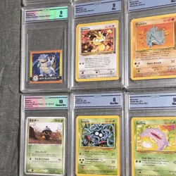 Pokemon TCG Graded Card Lot Fossil Base Jungle Rocket Blastoise Meowth 20 Cards - Image 4