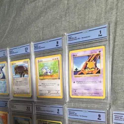 Pokemon TCG Graded Card Lot Fossil Base Jungle Rocket Blastoise Meowth 20 Cards - Image 5