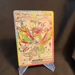Pokemon Flygon ex 222/191 Sv08 Surging Sparks Ultra Rare Full Art Holo EX - Image 1