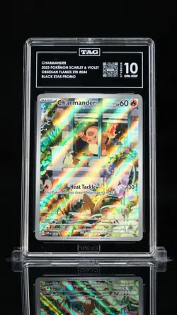 2023 POKEMON SVP EN-SV BLACK STAR PROMO #044 CHARMANDER TAG 10 - Image 1