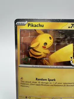 Pikachu 2026 Pokemon Day Stamp Cosmos Holo Pokemon 30th Anniversary 051/162 - Image 2