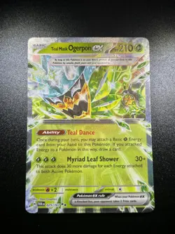 Pokemon TCG Teal Mask Ogerpon EX Twilight Masquerade 025/167 Sv06 - Image 1
