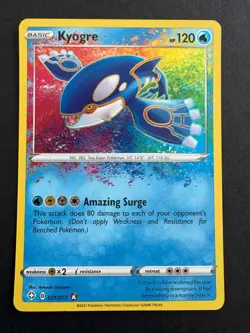 Pokemon TCG Kyogre Shining Fates 021/072 Holo Amazing Rare NM - Image 1