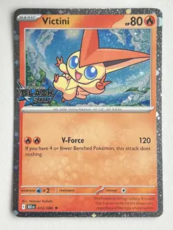 Pokemon Victini (Black Bolt Stamped) 012/086 Sv: Black Bolt Rare Holo - Image 1