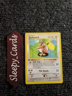 Pokemon TCG FARFETCH'D 1ST EDITION Shadowless Base Set 27/102 NM - Image 1