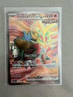 Pokemon TCG S&V Temporal Forces - Gouging Fire EX FULL ART 188/162 - Image 1