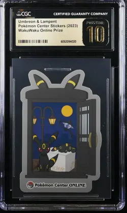 Umbreon & Lampert Pokemon Center 2023 WakuWaku Online Prize CGC 10 Pristine - Image 1